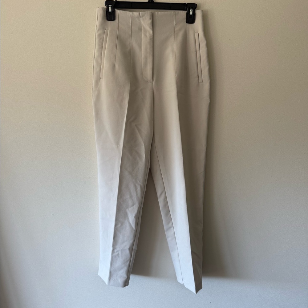 Zara Tan Cropped Trousers